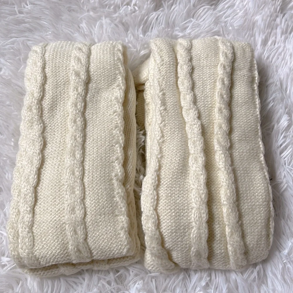 Over the knee cable knit warm cozy socks